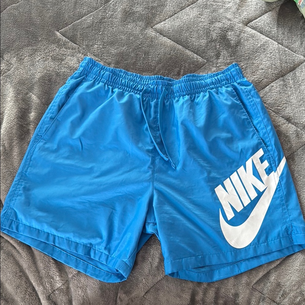 Nike Blue Athletic Shorts Quick-Drying Lightweight
